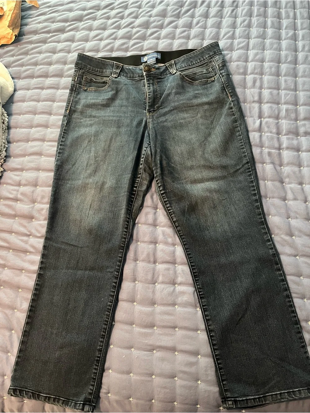 Democracy Women's Dark Wash Ab Solutions Flare Jeans